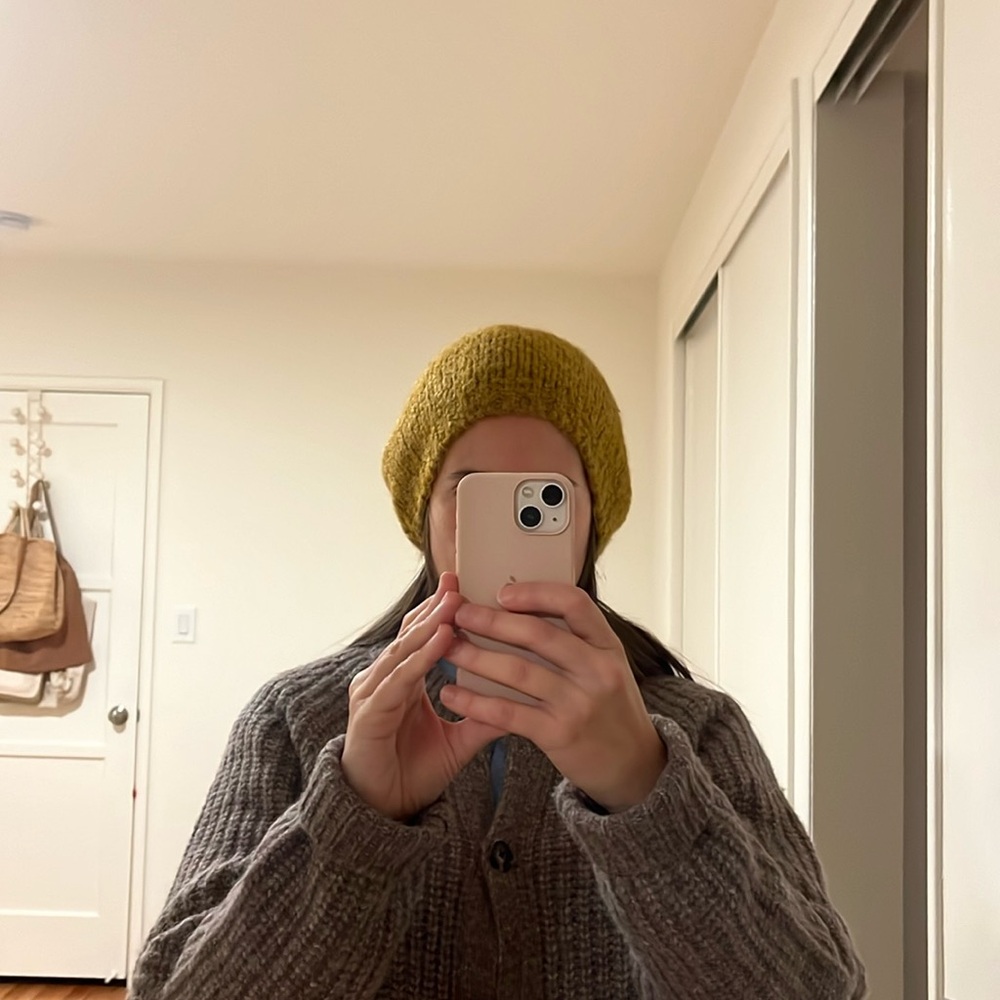 Mustard color beanie